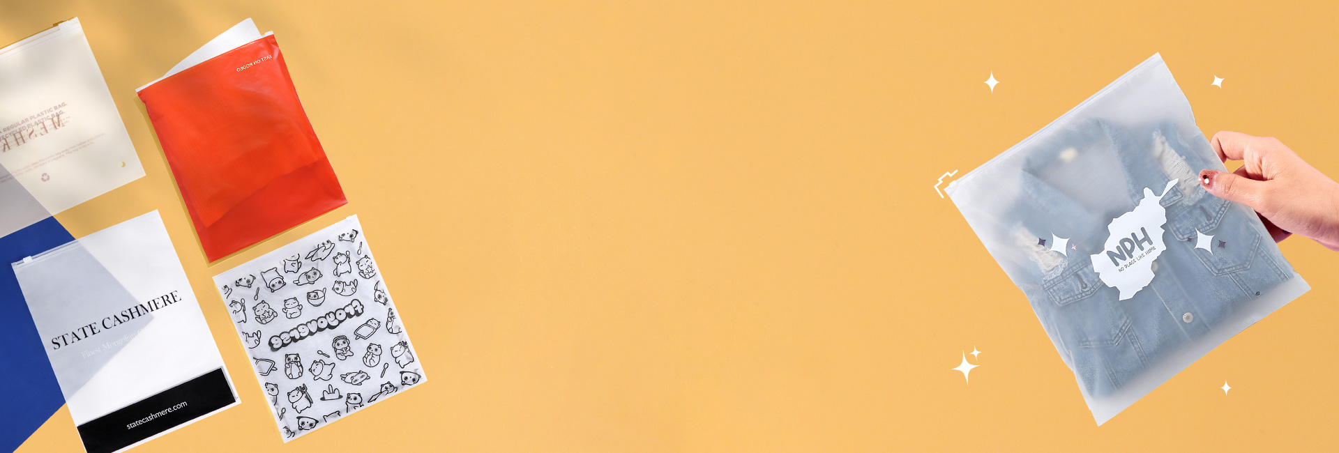 Frosted CPE Ziplock Bag